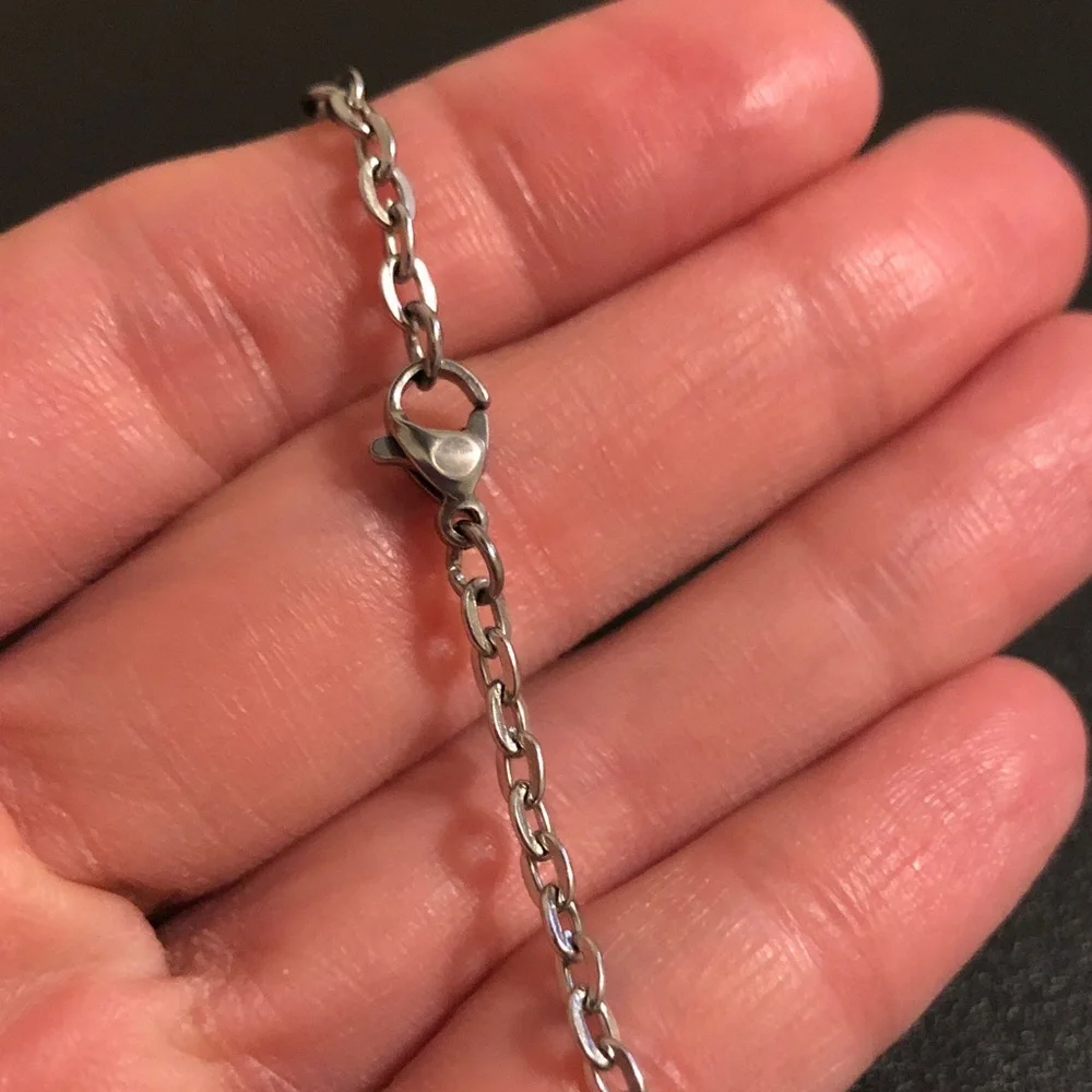 Harley Davidson Silver-Tone Dagger Pendant Necklace